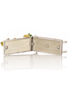 Keren Kopal Green Reclining Frog with Cocktail Trinket Box