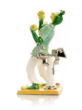 Keren Kopal Green Dentist Frog Trinket Box