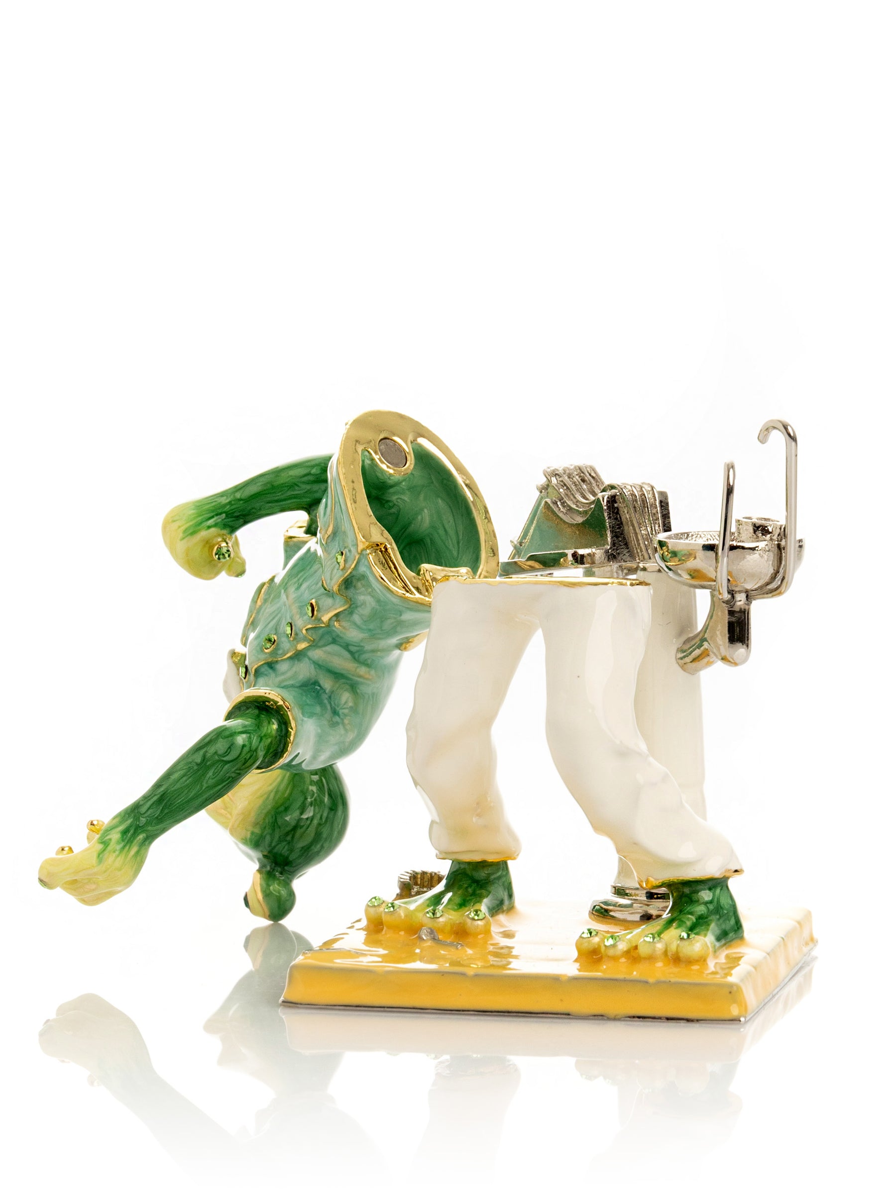 Keren Kopal Green Dentist Frog Trinket Box