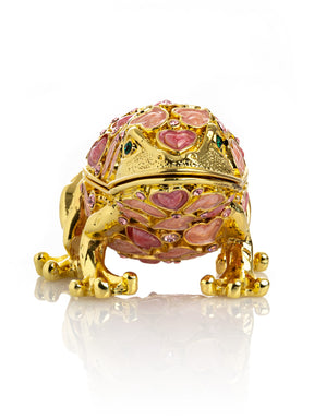 Keren Kopal Golden Frog Decorated with Hearts