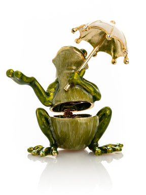 Keren Kopal Frog holding an Umbrella