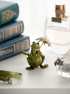 Keren Kopal Frog holding an Umbrella