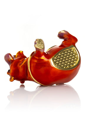 Keren Kopal Happy Hippo Laying on His Back