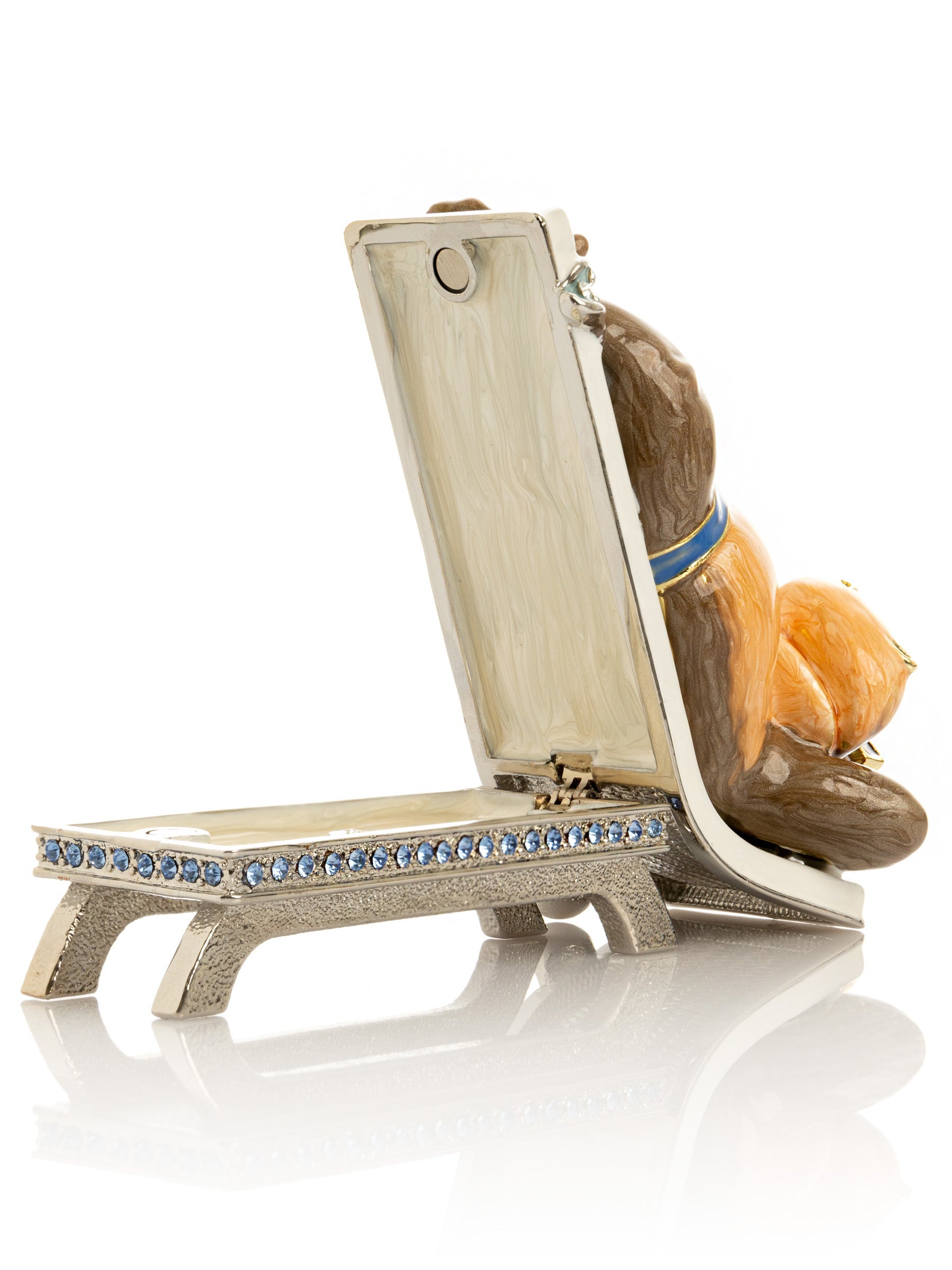 Keren Kopal Relaxing Hippo on Sun Lounger Trinket Box