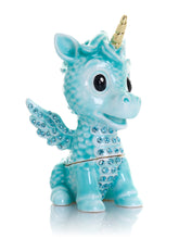 Keren Kopal Cute Blue Unicorn Horse trinket Box Limited Edition 1-250