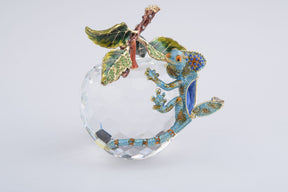Keren Kopal Crystal Apple with a Chameleon