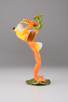 Keren Kopal Frog Playing a Saxophone