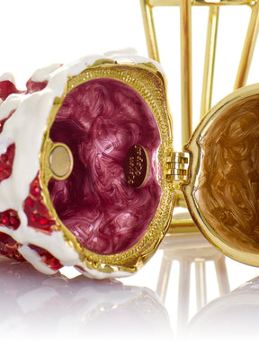 Strawberry Cream & Vanilla Swirl Ice Cream Cone Trinket Box