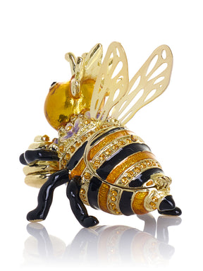 Königin Biene mit Bienenstock Schmuckkästchen