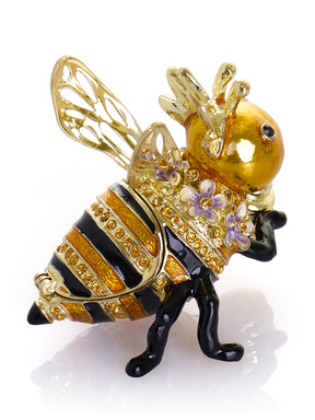 Königin Biene mit Bienenstock Schmuckkästchen