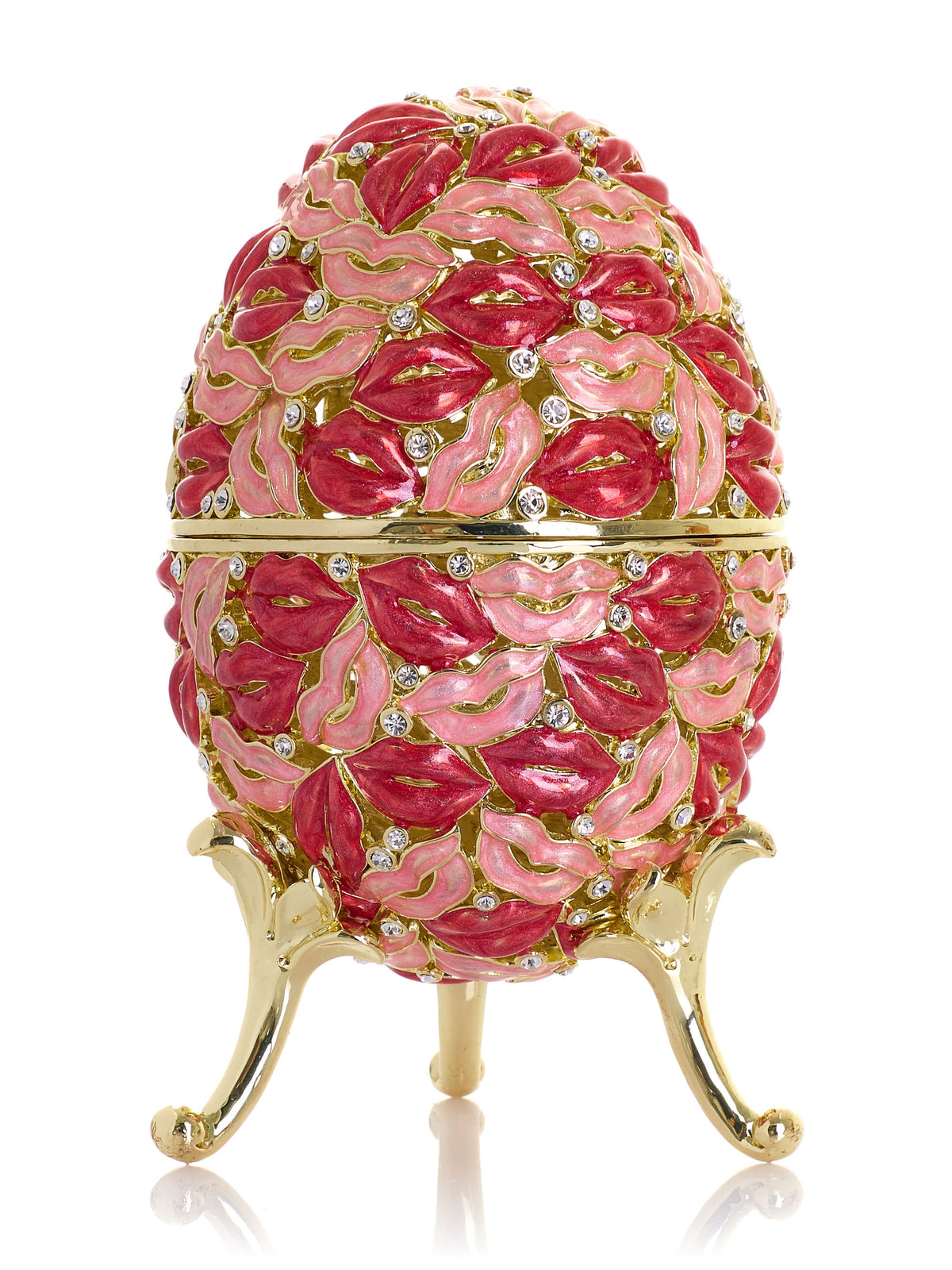 Large Kisses & Love Egg Trinket Box