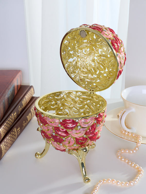 Grande Boîte à bijoux Œuf Bisous & Amour
