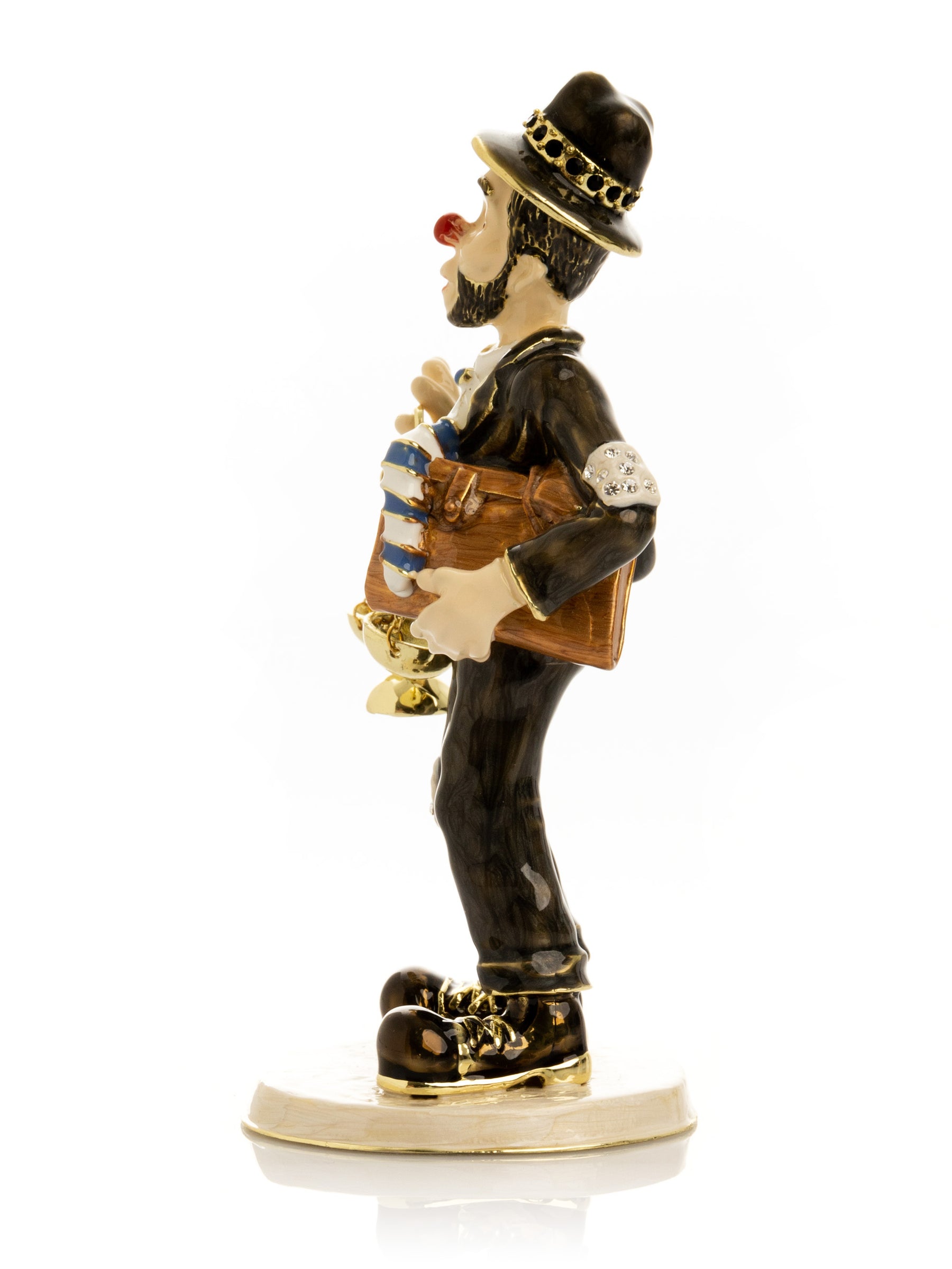Keren Kopal Clown Lawyer Trinket Box with Book & Scales of Justice