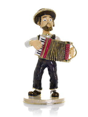 Keren Kopal Accordion Music Player Trinket Box