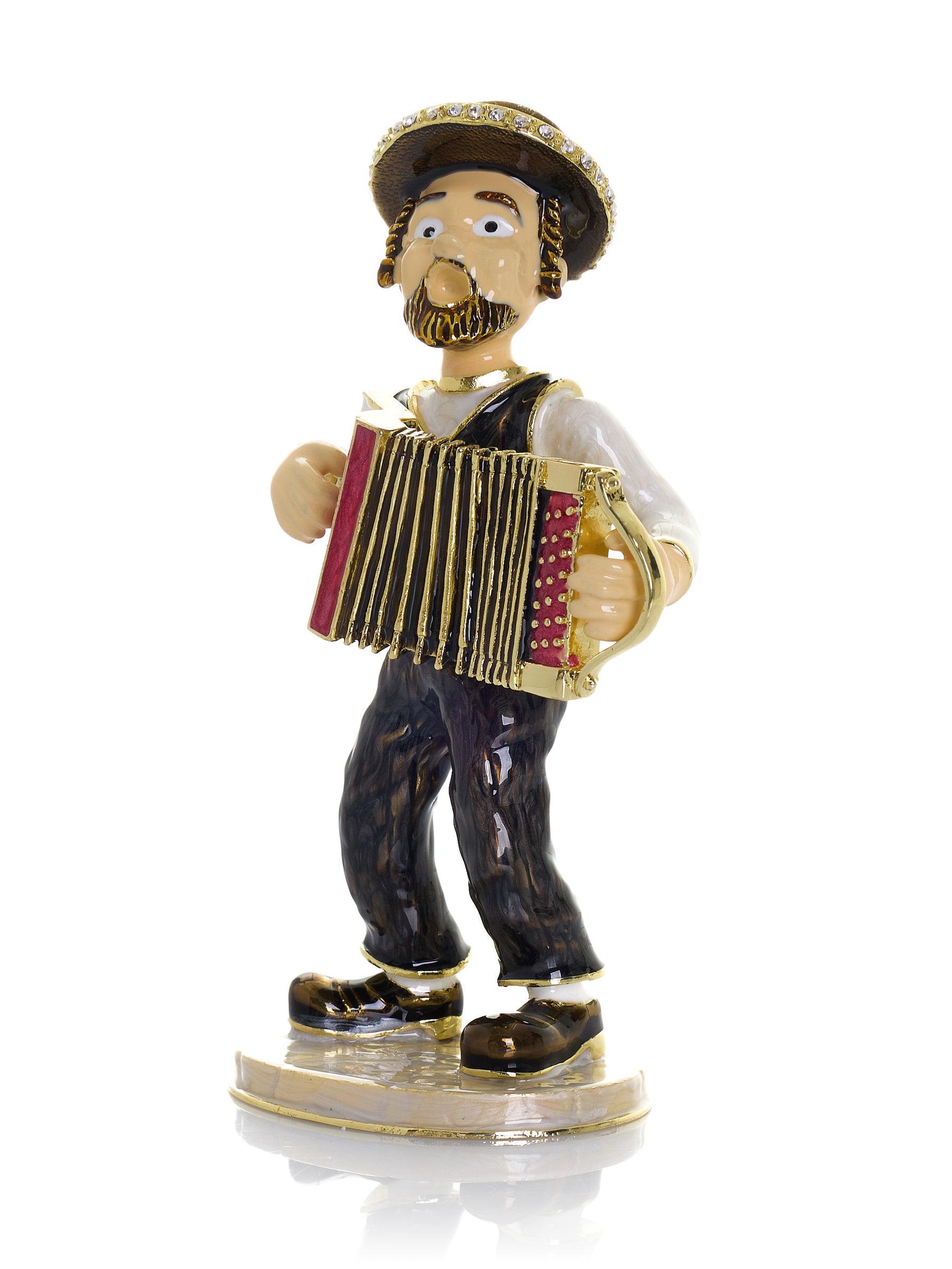 Keren Kopal Accordion Music Player Trinket Box
