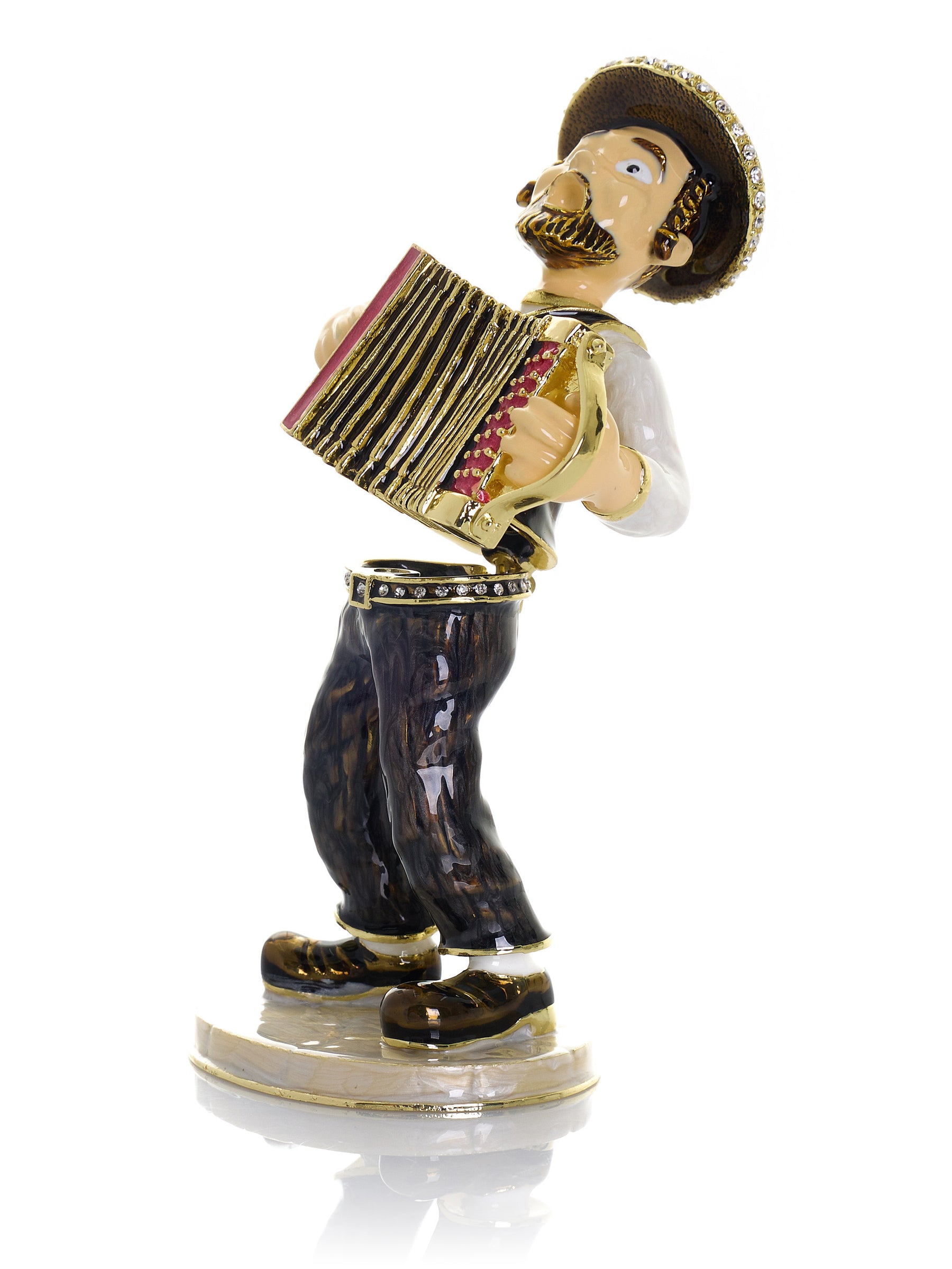 Keren Kopal Accordion Music Player Trinket Box