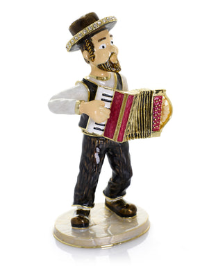 Keren Kopal Accordion Music Player Trinket Box