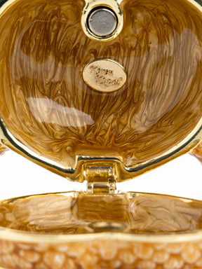 Keren Kopal Brown Owl face trinket box