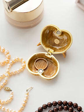 Keren Kopal Brown Owl face trinket box