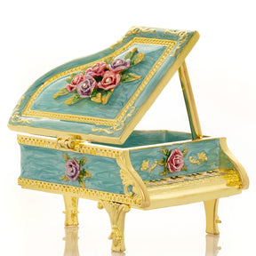 Keren Kopal Turquoise Piano with Flowers