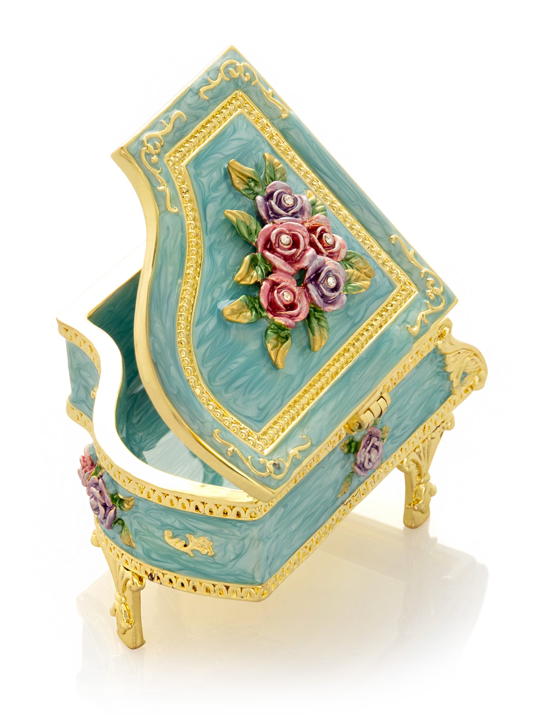 Keren Kopal Turquoise Piano with Flowers