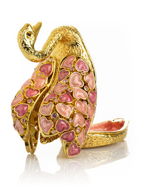 Keren Kopal Golden Swan with Hearts