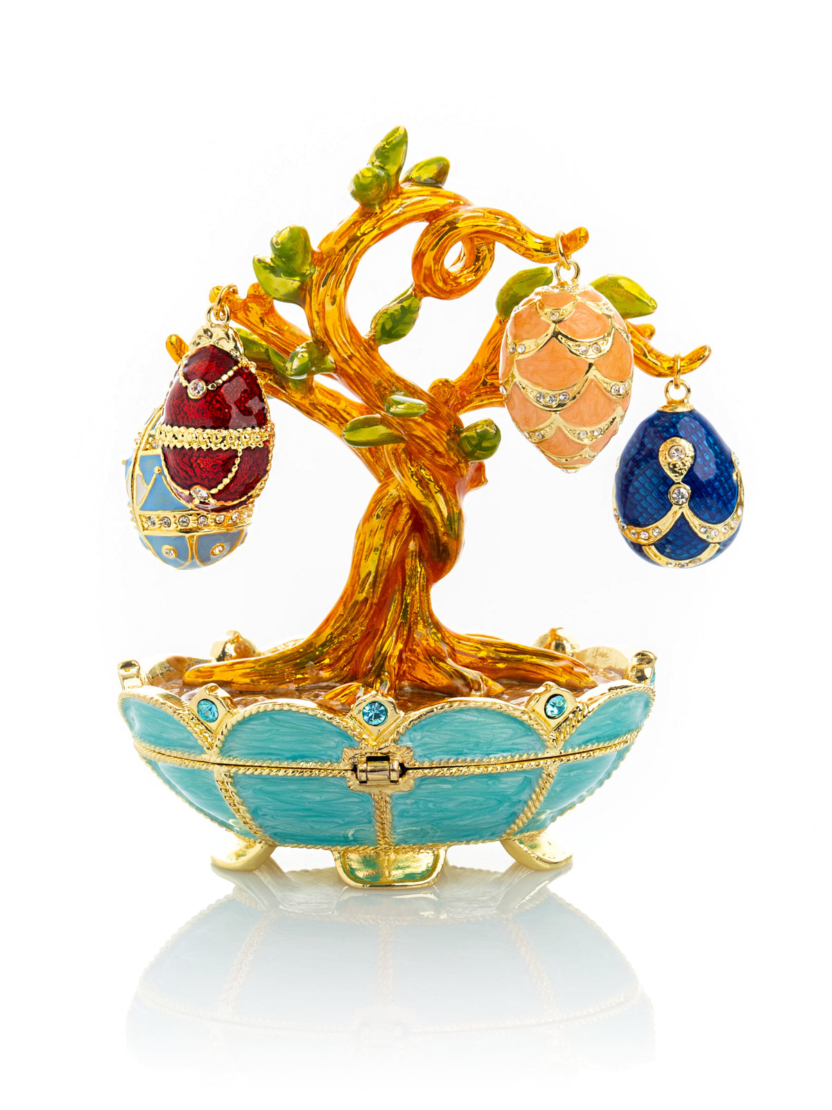 Faberge Egg Pendant Necklaces Tree