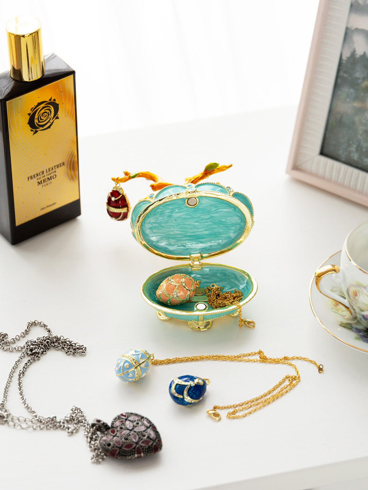 Faberge Egg Pendant Necklaces Tree