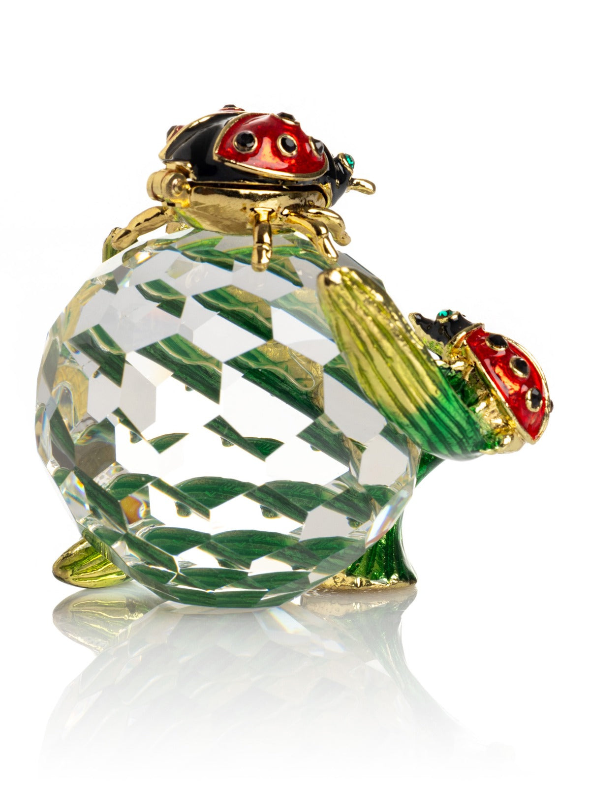 Cute Ladybugs on Crystal