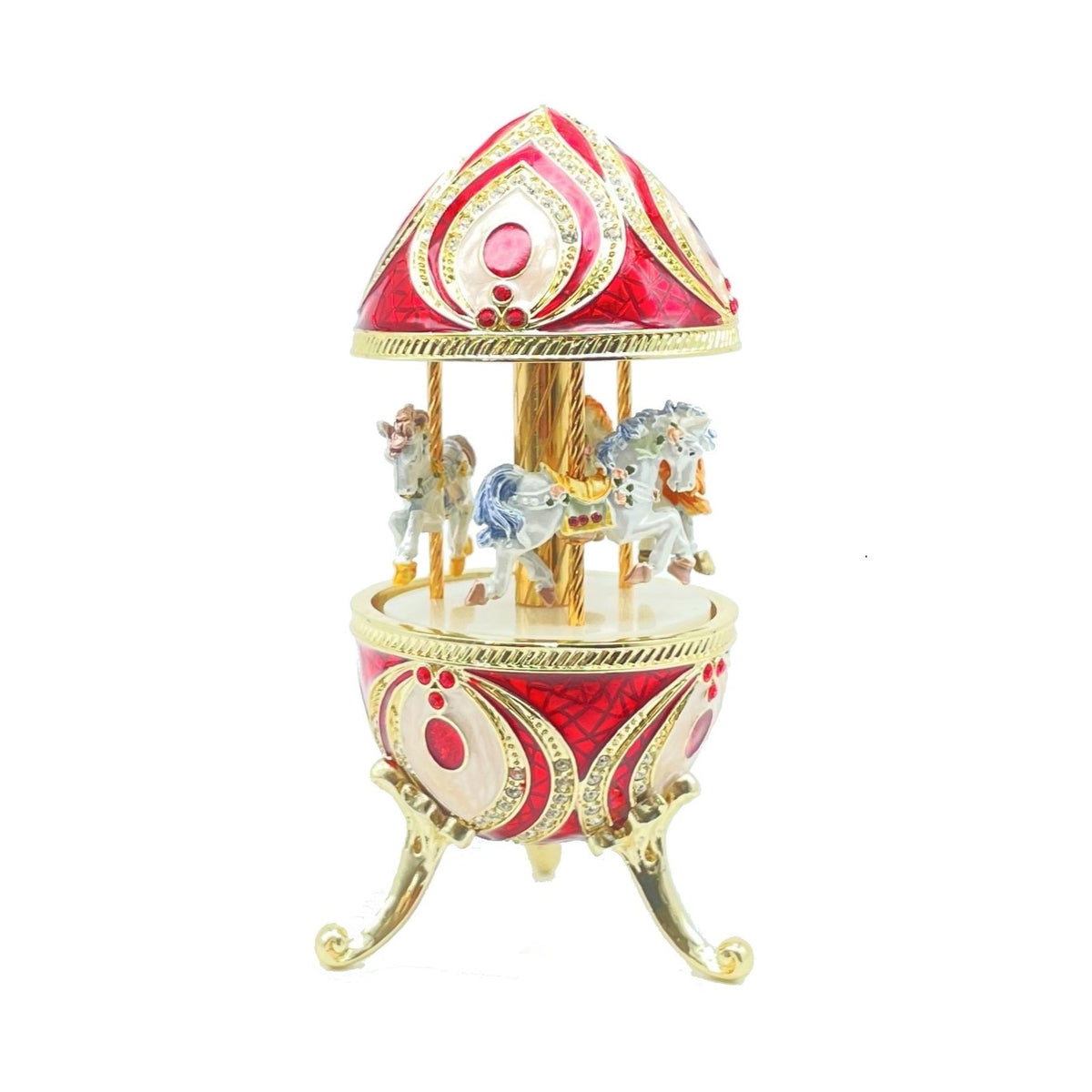 Œuf de Fabergé décoré en bleu