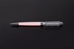 Stylo rose avec cristaux Swarovski