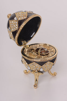 Keren Kopal Brown Faberge Egg with Egg Pendant Inside  127.00