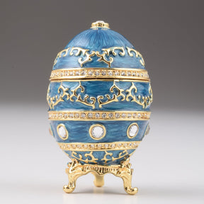 Oeuf de Fabergé bleu