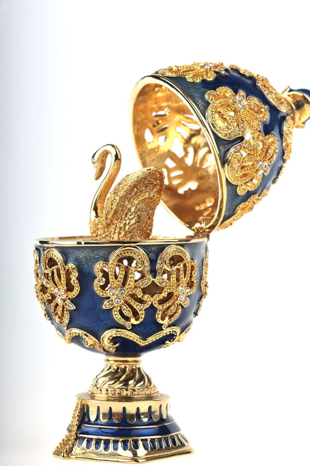 Keren Kopal Faberge Egg with a Golden Swan  110.50