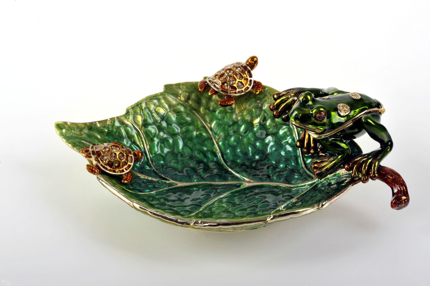 Keren Kopal Frog on a Leaf Bowl  78.00