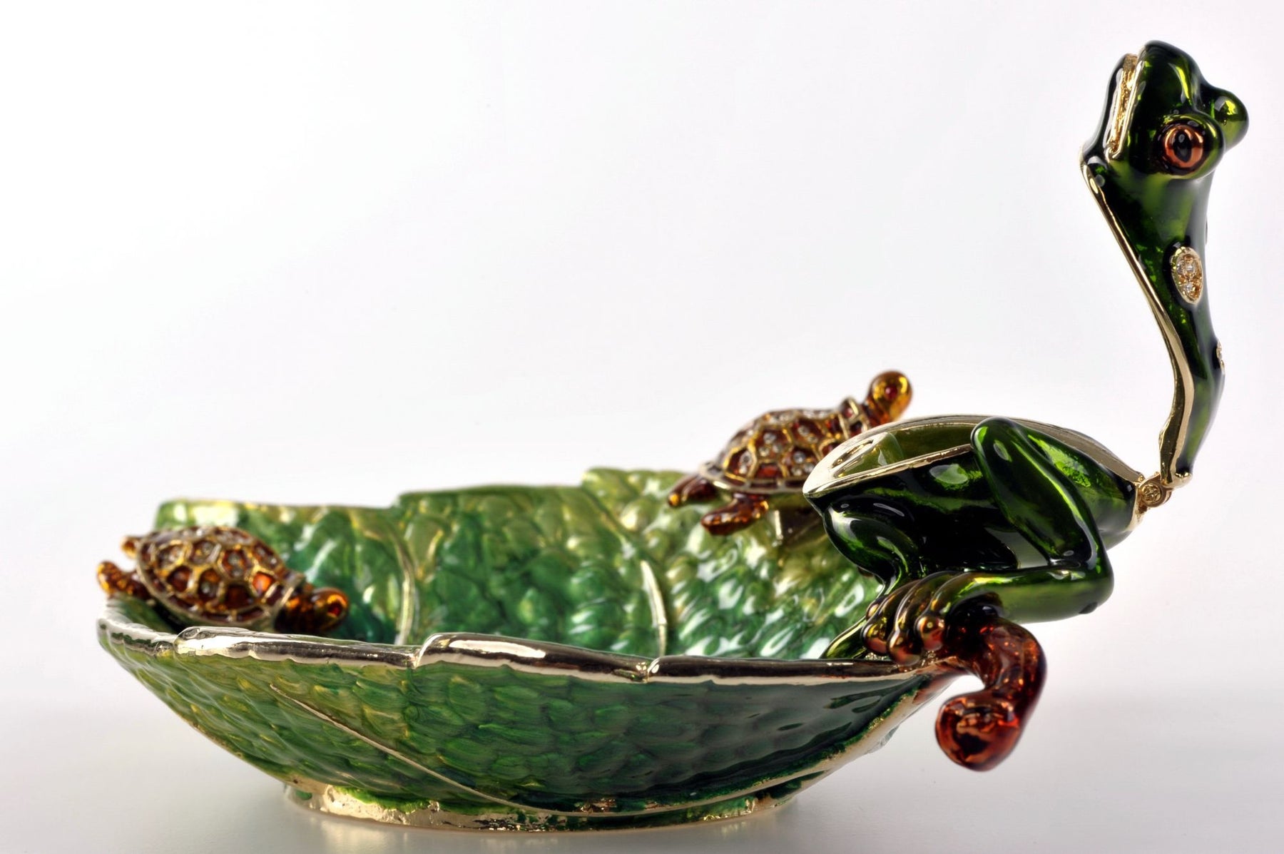 Keren Kopal Frog on a Leaf Bowl  78.00