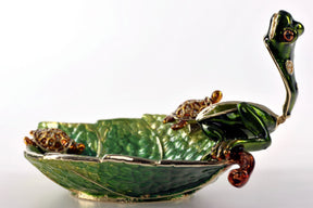 Keren Kopal Frog on a Leaf Bowl  78.00