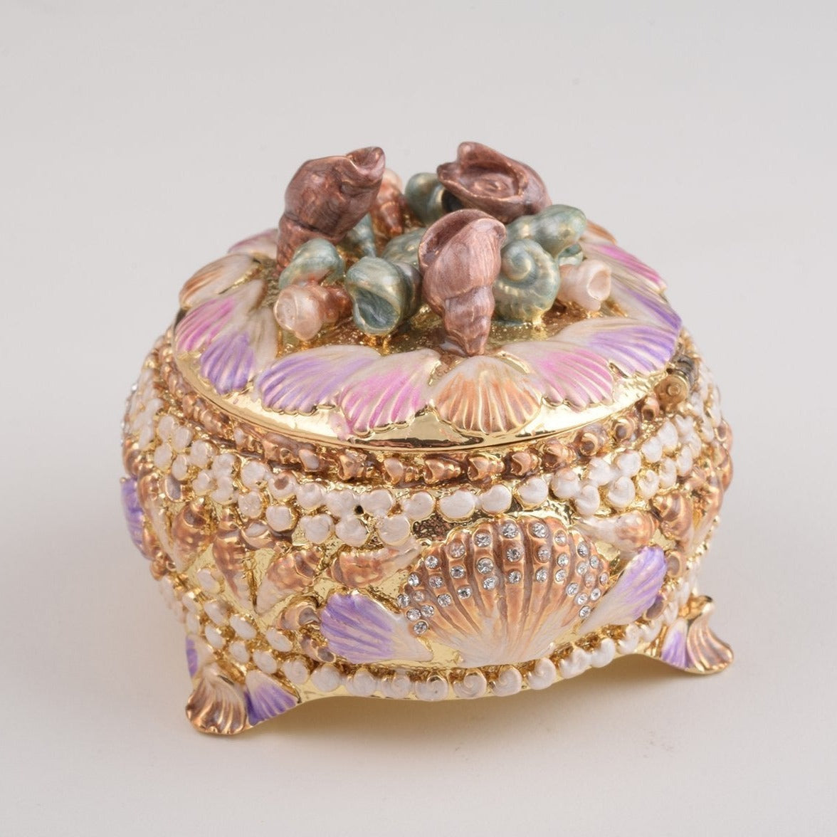 Keren Kopal Golden Seashells Trinket Box  61.50