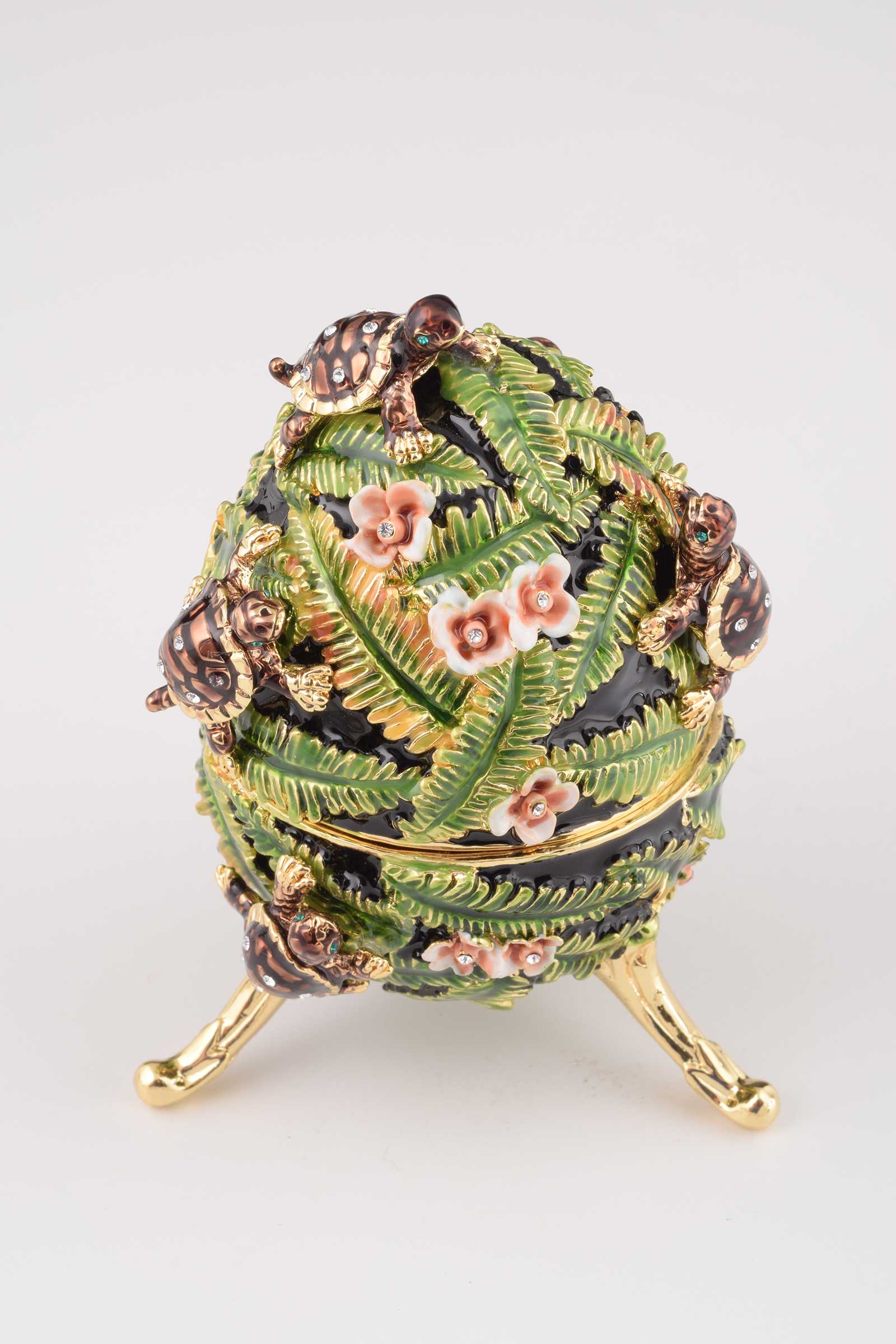 Keren Kopal Green Faberge Egg with Turtles  114.00