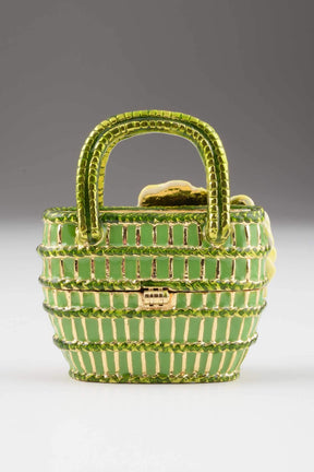 Keren Kopal Green Handbag with Yellow Flowers  49.00