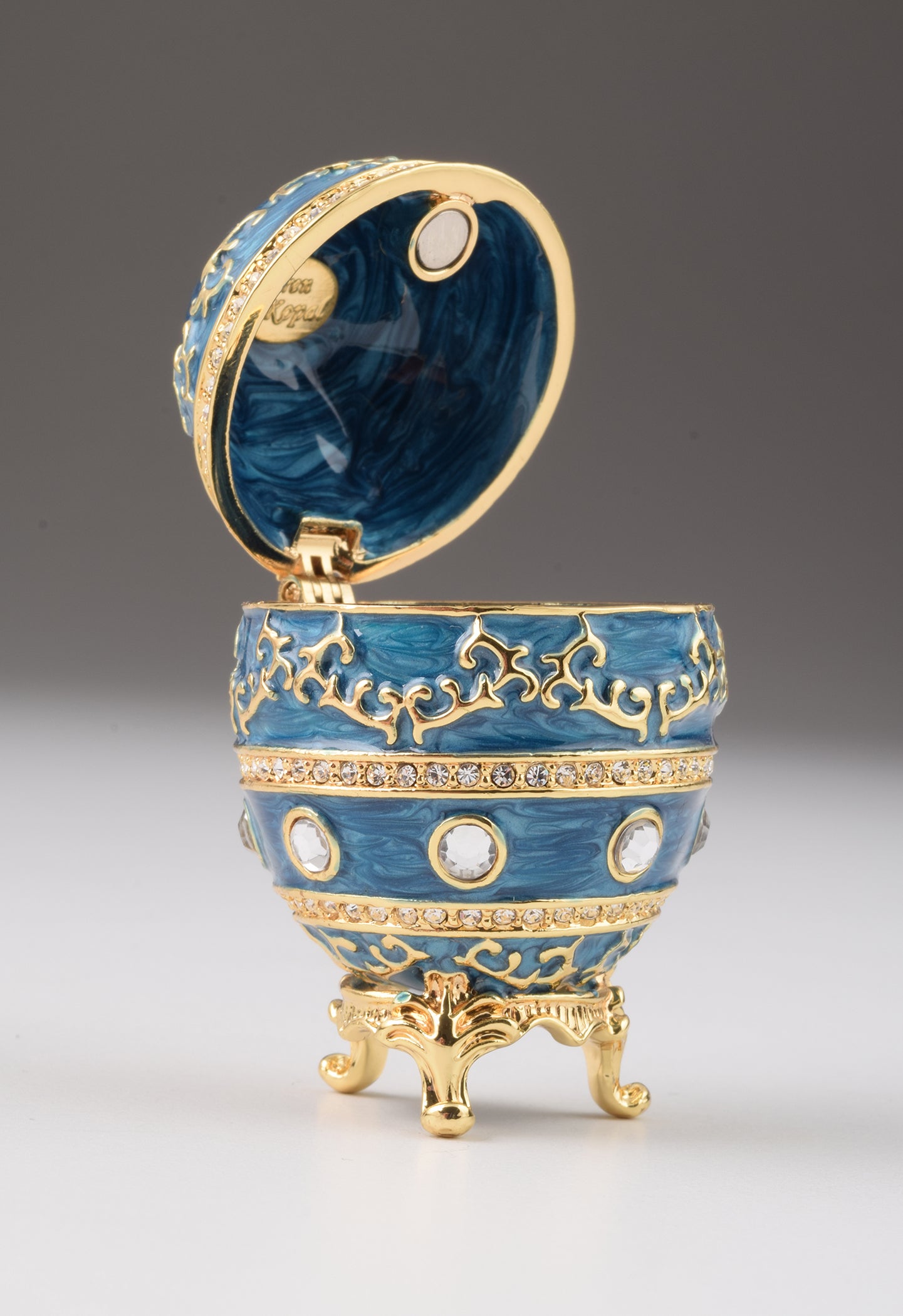 Oeuf de Fabergé bleu