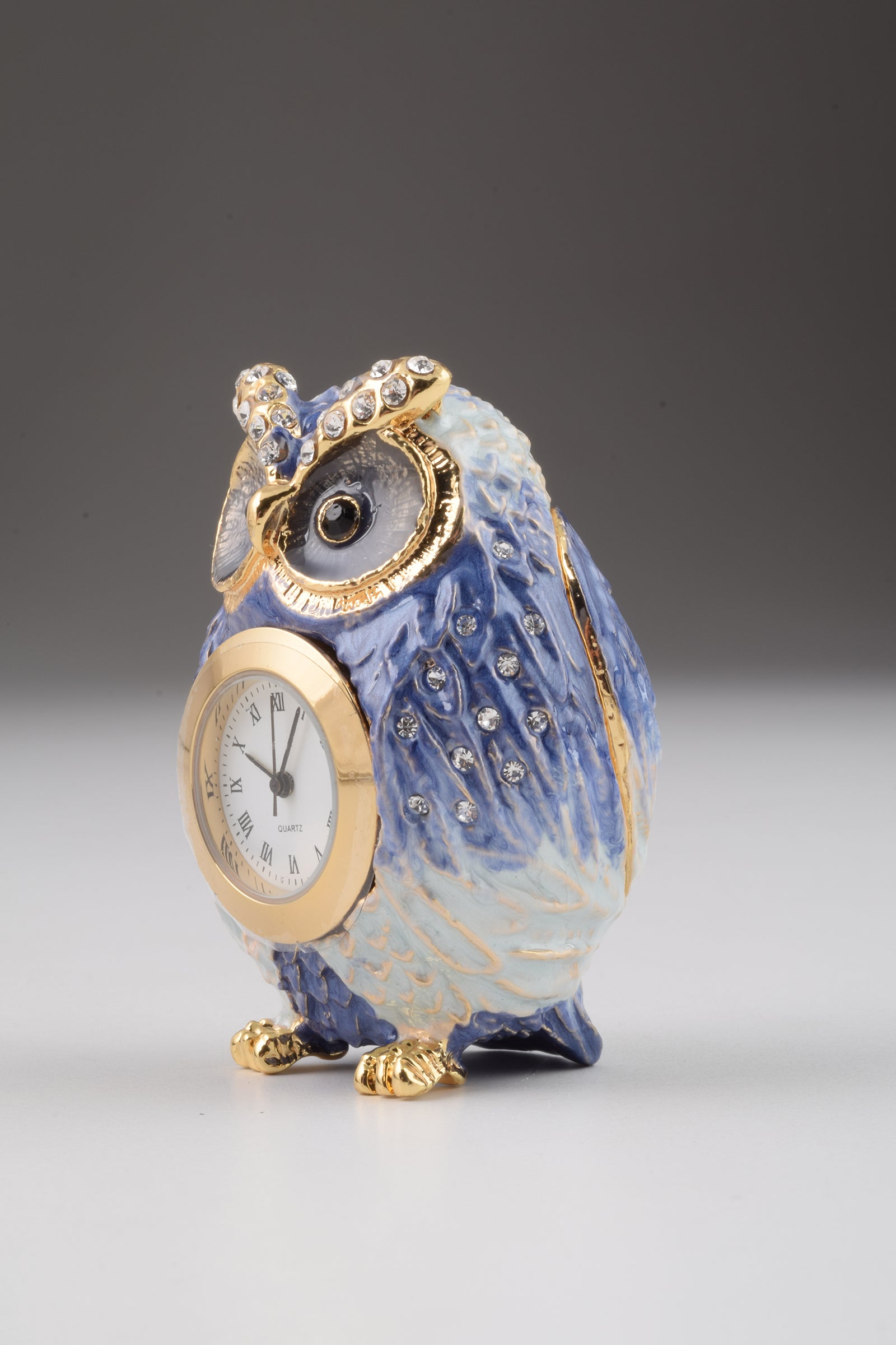 Blue Owl with Clock