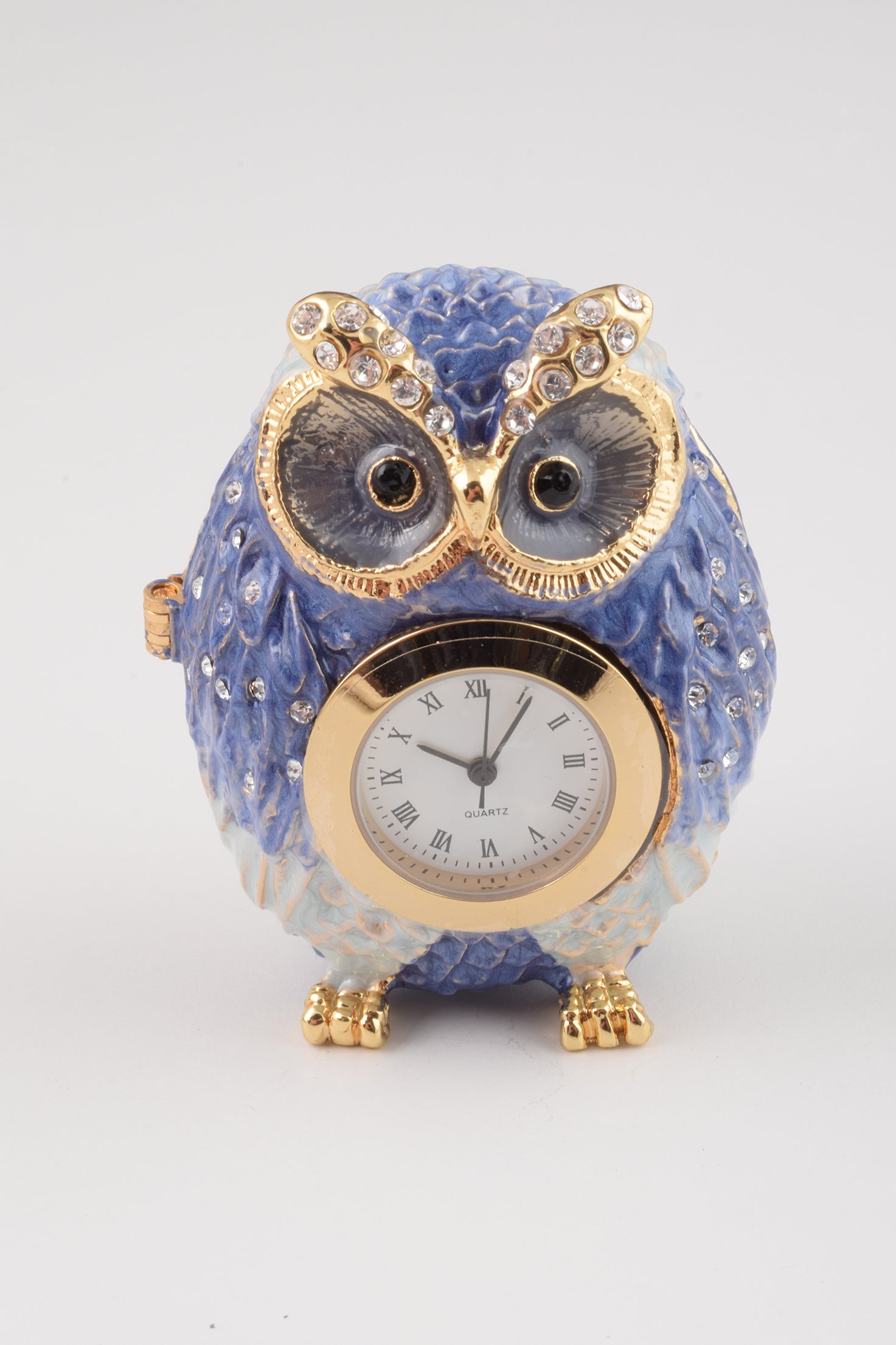 Blue Owl with Clock