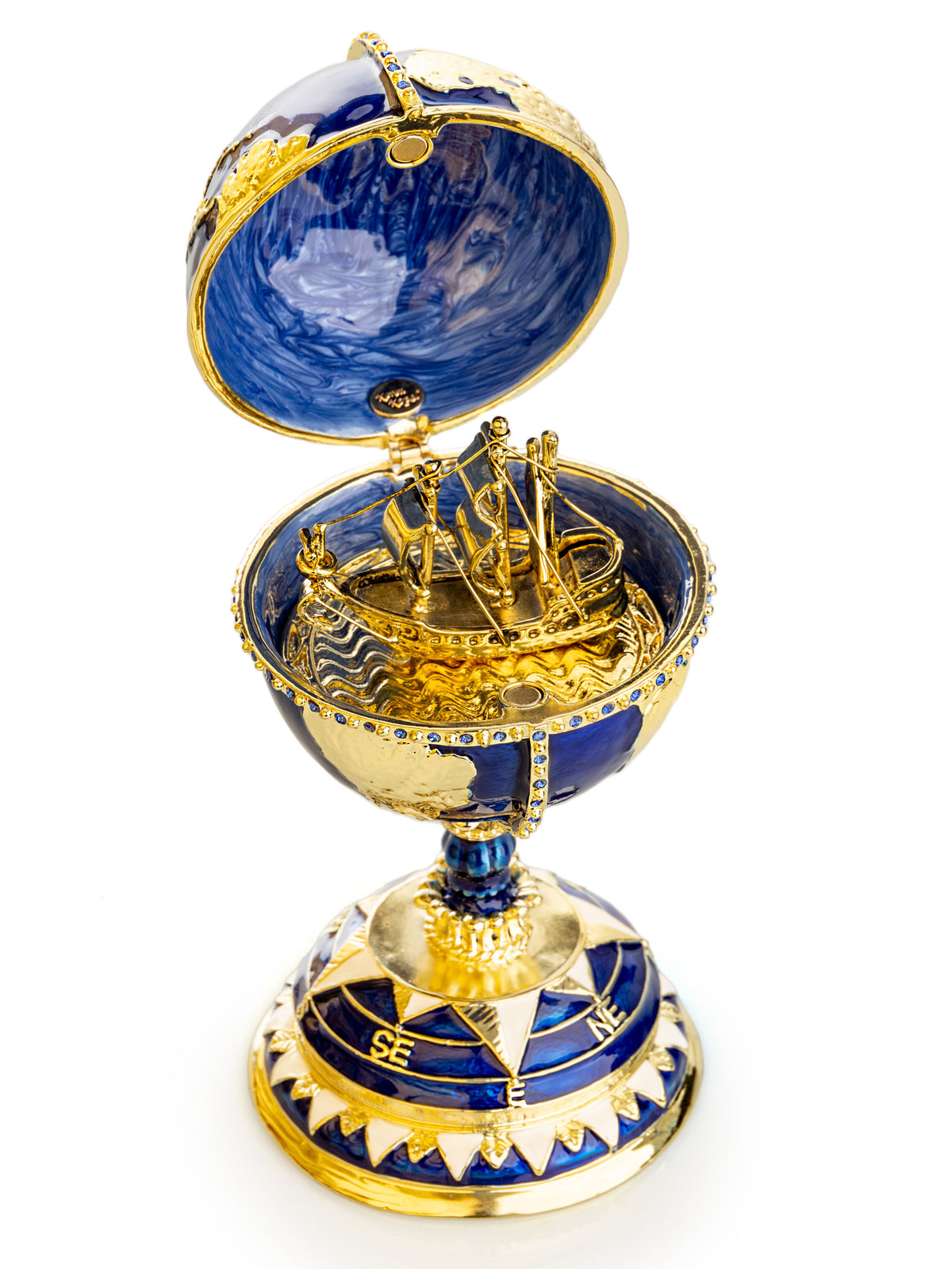 Œuf de Fabergé Globe avec voilier