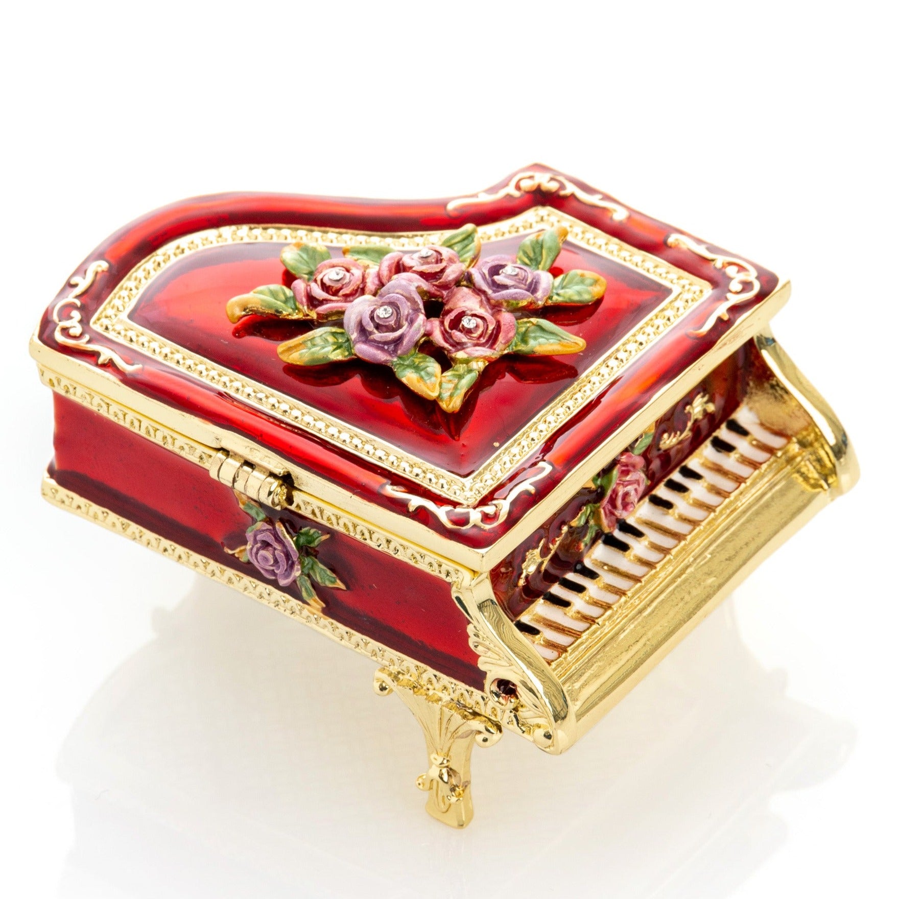 Red Piano Trinket Box