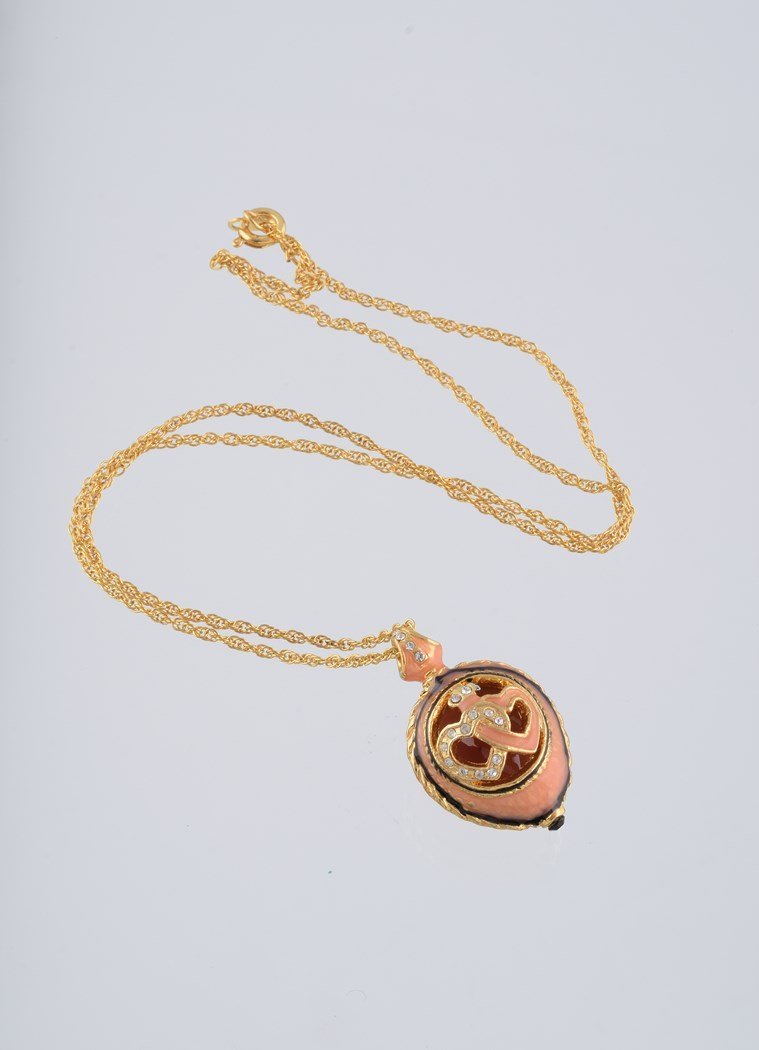 Keren Kopal Peach Love Egg Pendant Necklace  39.00