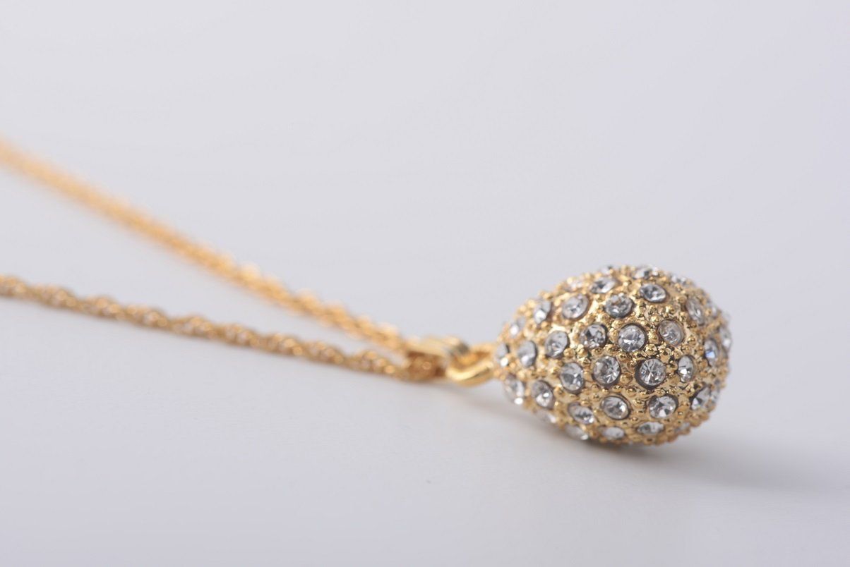 Gold Plated Egg Pendant Pendant Keren Kopal