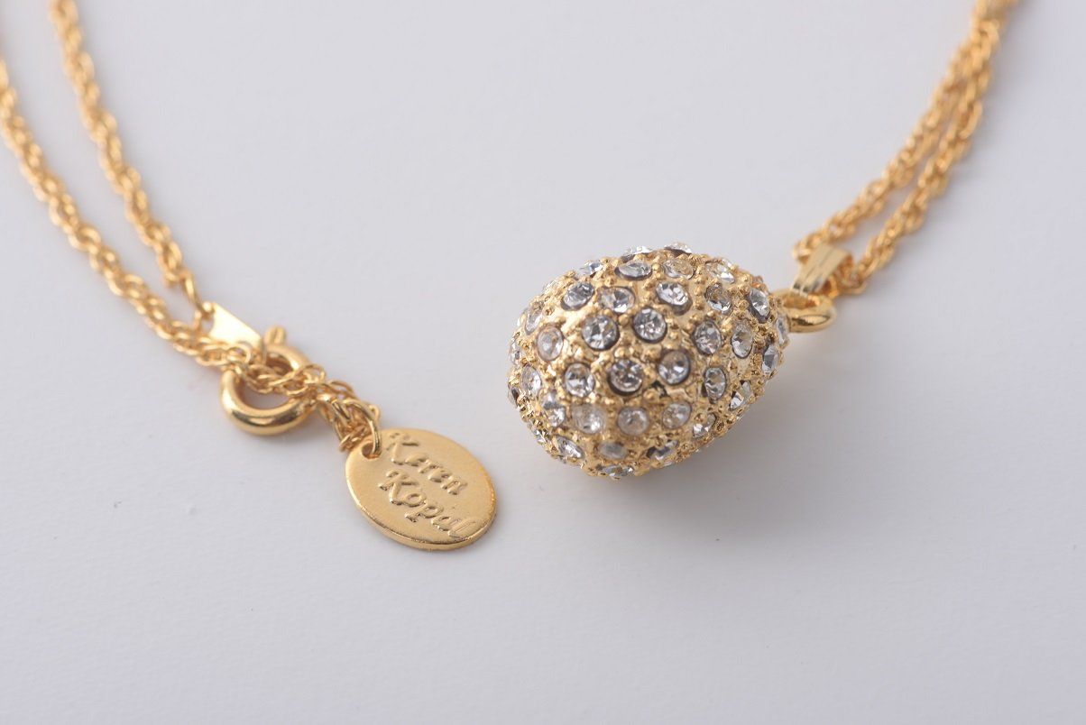 Gold Plated Egg Pendant Pendant Keren Kopal