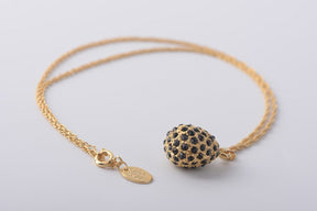 Keren Kopal Golden Black Egg Pendant Necklace Pendant 39.00