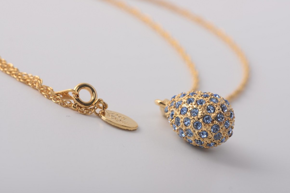 Keren Kopal Golden Blue Egg Pendant Necklace Pendant 39.00